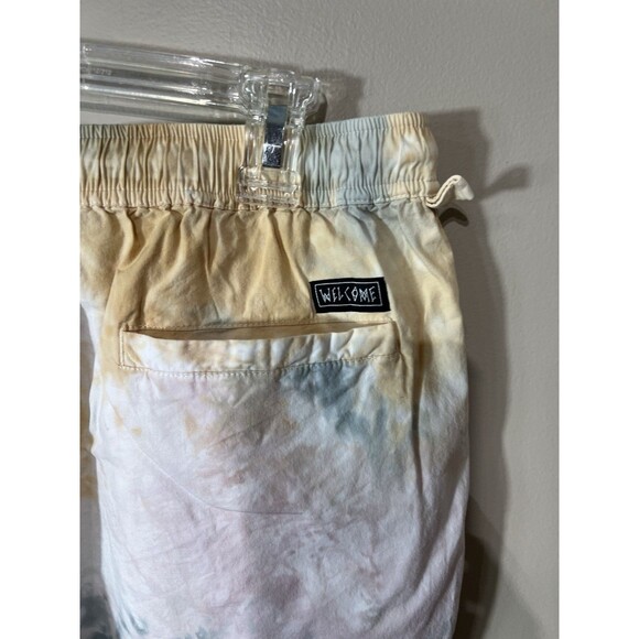 Welcome Skateboards Men's Yellow Blue Tie Dye Shorts Large - Picture 15 of 15
